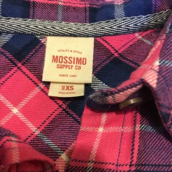 Mossimo Pink and Blue Flannel - Picture 4 of 4